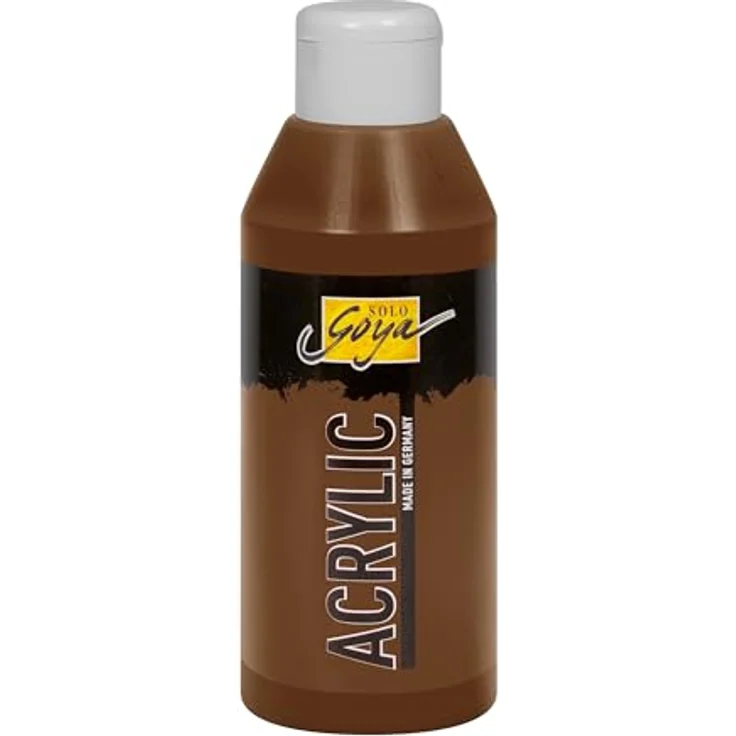 KREUL Solo Goya Acrylic umbra, 250 ml Acrylfarbe in Studienqualität, wasserbasiert, matt und schnell trocknend, gut deckend, wasserfest – Bild 1
