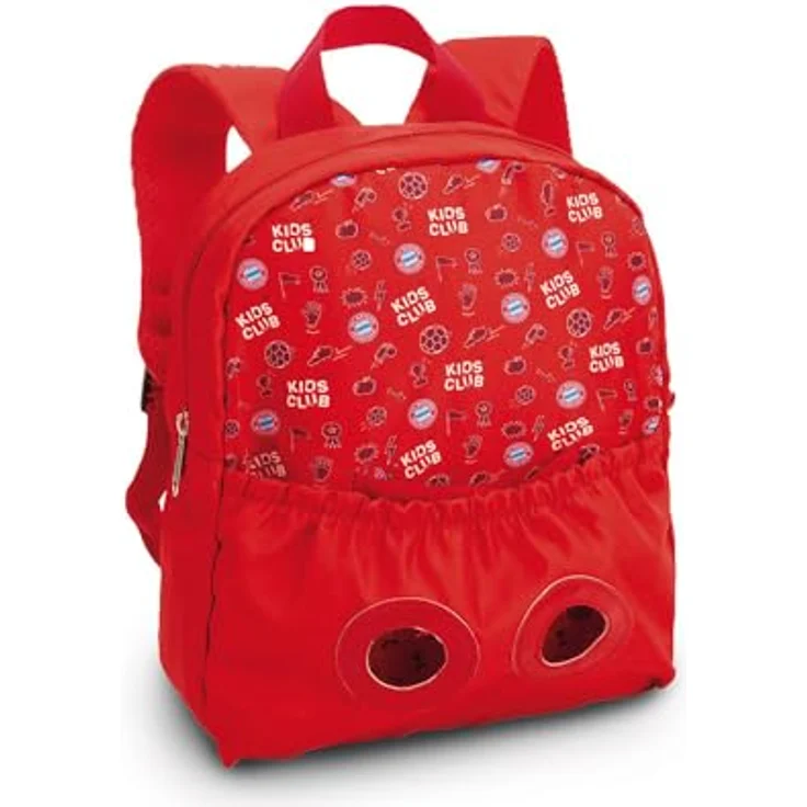 NICI 61617 Kindergartenrucksack mit Plüschtier, 21x26cm, FC Bayern München – Bild 2