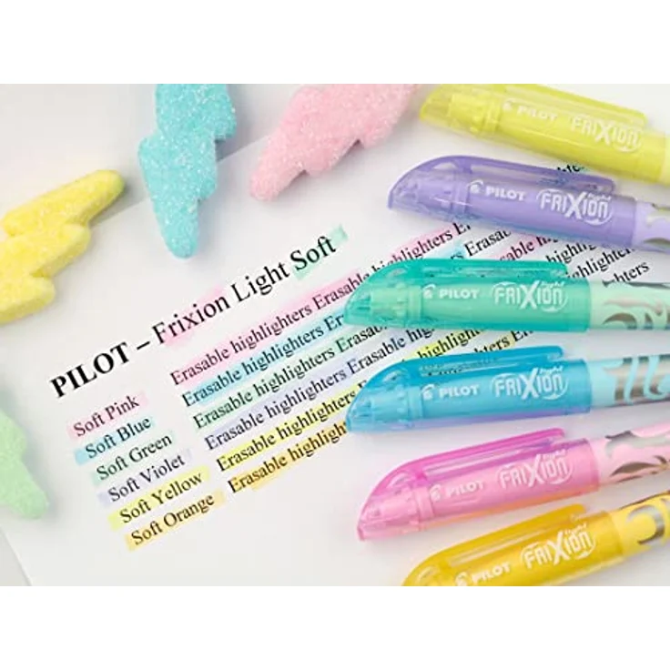 Pilot Pen Textmarker Frixion Light Soft pink SW-FL-SP, Filzstift mit glatter Schreibfunktion und löschbarer Tinte – Bild 5