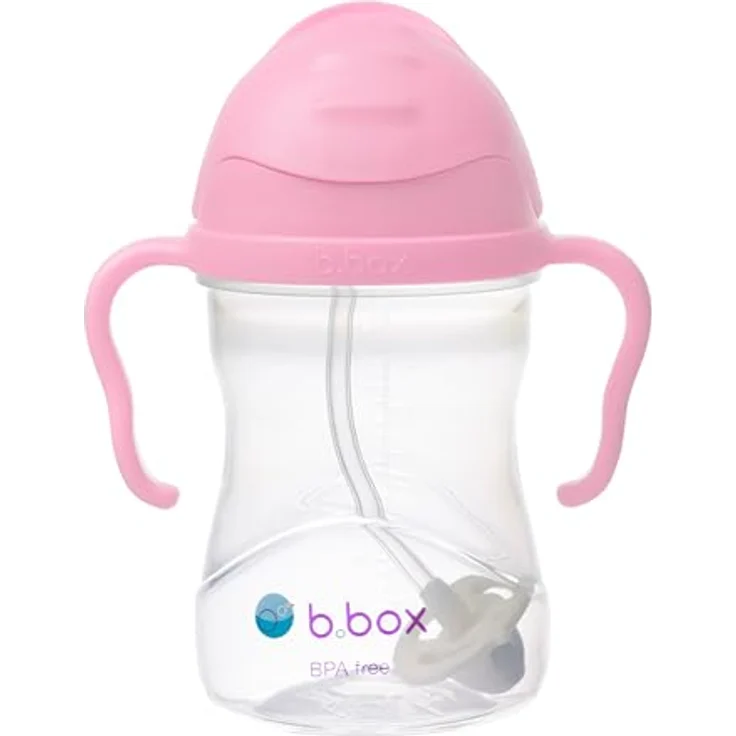 b.box Trinklernbecher, Flip-Top mit schwerem Strohhalm, Auslaufsicher, 240 ml, BPA-frei, für Spülmaschine, ab 6 M – Bild 1
