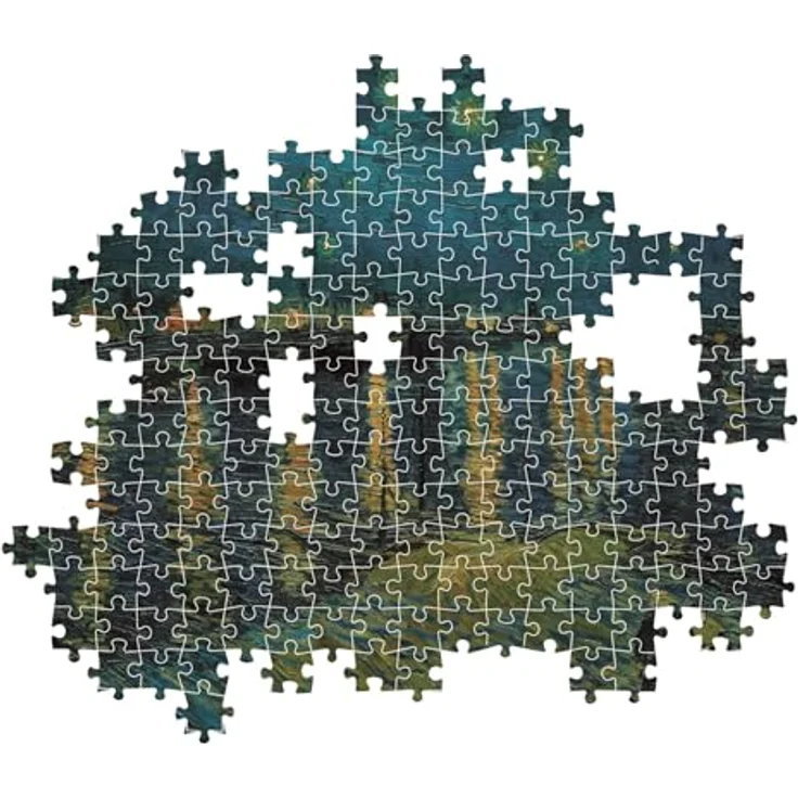 Clementoni Puzzle Museum Collection 1000 Teile, Van Gogh Sternennacht über der Rhone, 70 x 50 cm, Umweltfreundlich, Hergestellt in Italien – Bild 5
