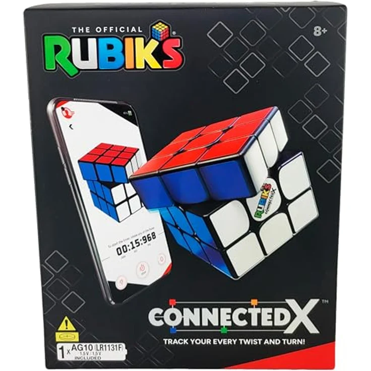Spin Master Rubik's Connected X, Zauberwürfel mit Bluetooth-Integration und interaktiver App, inkl. Demobatterien – Bild 9