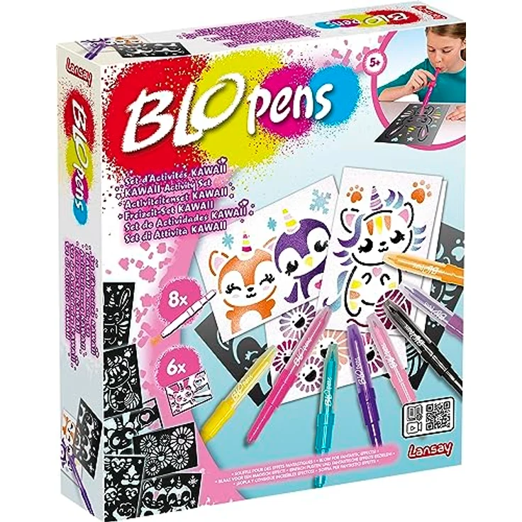 Blopens - Freizeit-Set Kawaii - Zeichnungen und Färbung - Ab 5 Jahren - Lansay – Bild 1