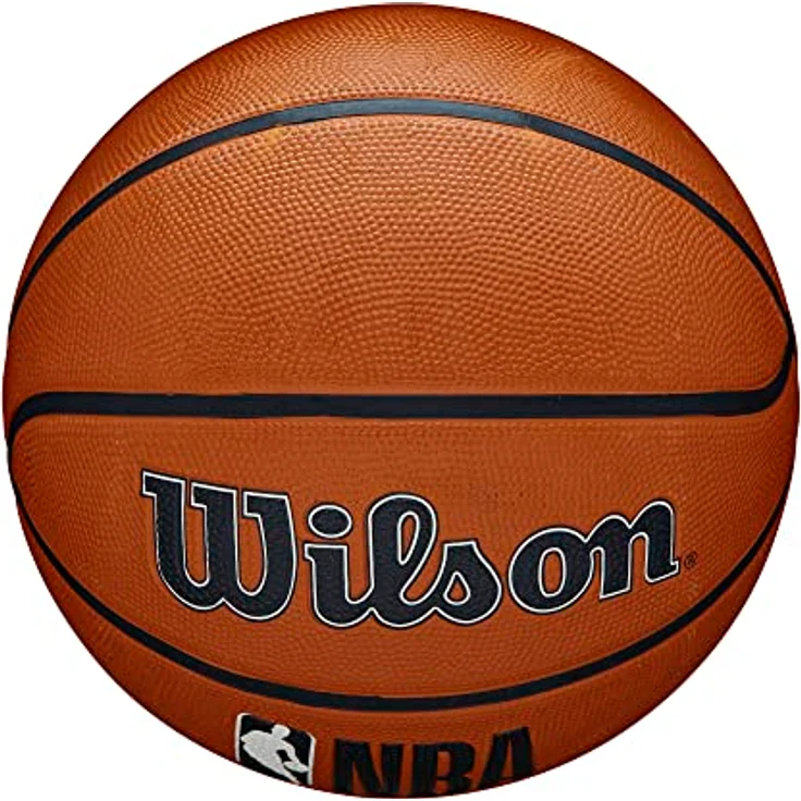 Wilson Basketball NBA DRV PLUS, Outdoor, Gummi, Größe: 5, Braun – Bild 5