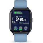 ICE-WATCH Smart Watch 024296, Kinder-Smartwatch mit AMOLED-Display, Blau Silikonband und Herzfrequenzmesser