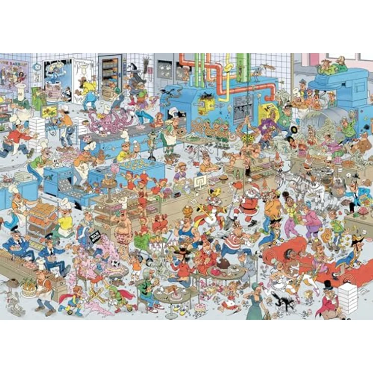 JUMBO Jan Van Haasteren – La Boulangerie – Lustiges 1000 Teile Puzzle für Erwachsene aus 100% recyceltem Karton – Bild 3