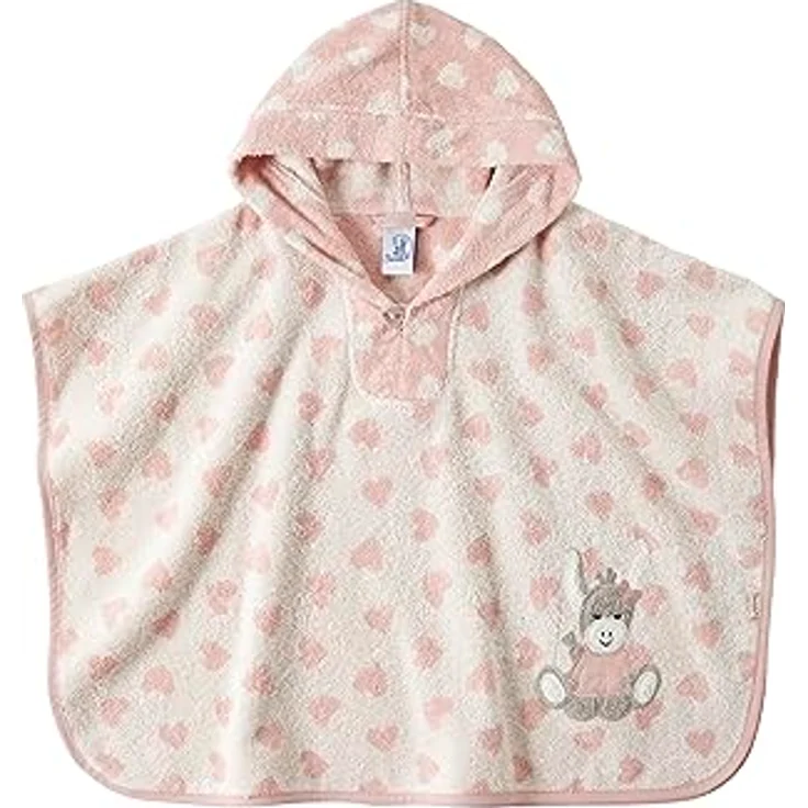Sterntaler Badeponcho Esel Emmi Girl flora rose Frottee – Bild 1