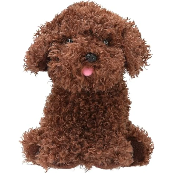 Depesche TOPModel Fur Ever Friends - Kuscheltier Hund Cody, Plüschfigur mit lockigem Dunkelbraunem Fell, ca. 16 cm groß – Bild 1