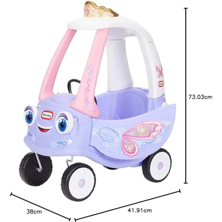 Little Tikes Cozy Coupe, Rutschauto im Feen-Design für fantasievolles Spielvergnügen – Bild 7