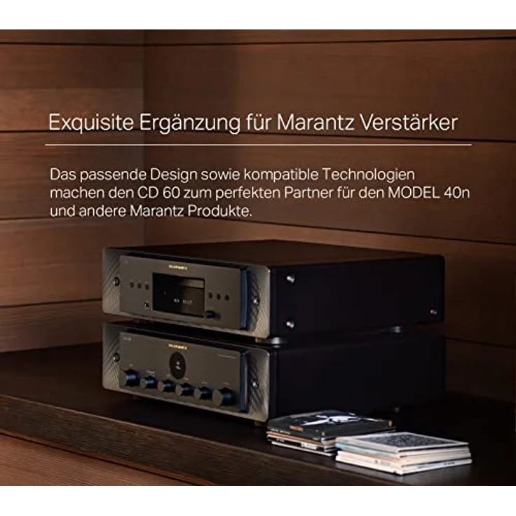 Marantz CD60 HiFi CD Player, Digital/Analog-Wandler mit Hi-Res Audio, Kopfhörer-Verstärker und optimierter HDAM-Schaltung – Bild 2