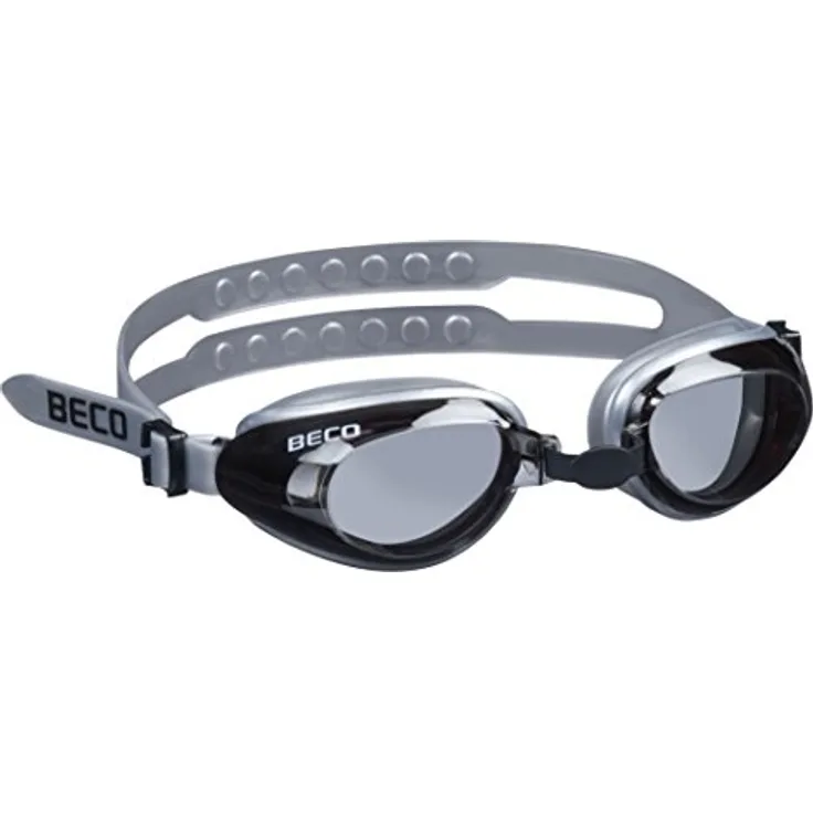 Beco Lima Schwimmbrille Unisex, mehrfarbig (Silber/Grau), One Size