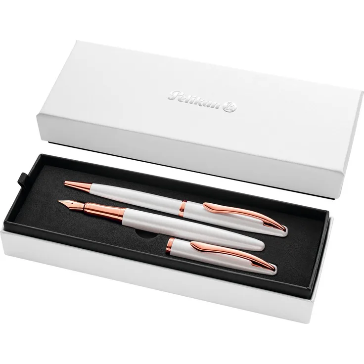 Pelikan Füllfederhalter Jazz Noble Elegance (Set), Füllhalter und Kugelschreiber im Set, carbon oder silber