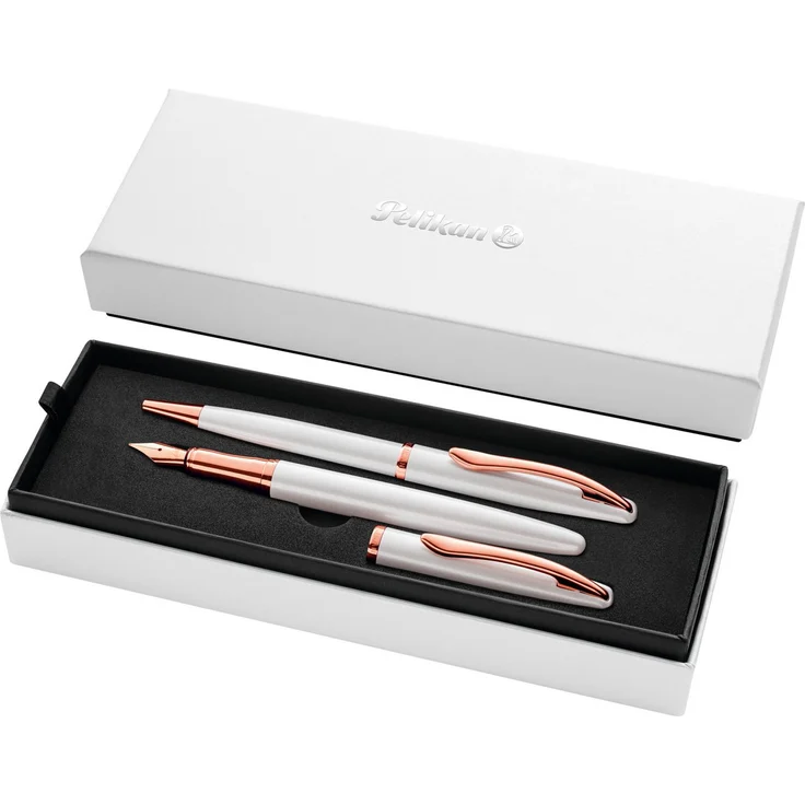 Pelikan Füllfederhalter Jazz Noble Elegance (Set), Füllhalter und Kugelschreiber im Set, carbon oder silber