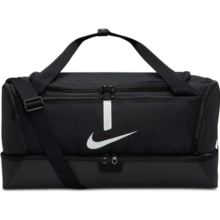 Nike Sporttasche Team M Bag, robuste Sporttasche mit geräumigem Hauptfach, hartem Boden und 37 Liter Volumen, schwarz – Bild 3