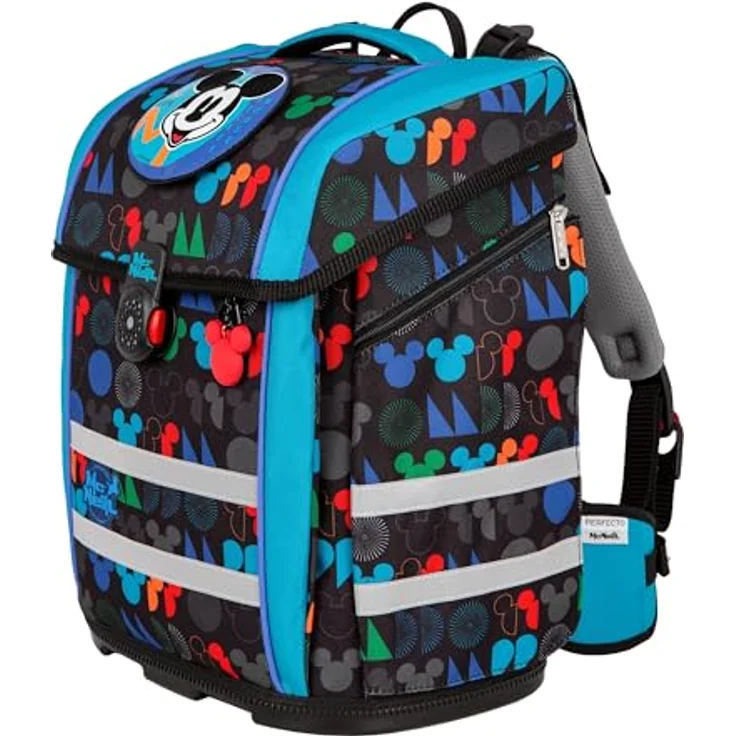 McNeill Schulranzen Perfecto (5-tlg), Polyester, atmungsaktive Rückenpolsterung, höhenverstellbare Gurte, 22 l Volumen – Bild 2