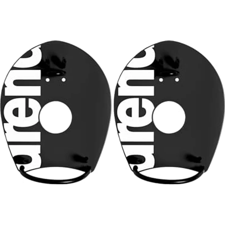 ARENA Elite Paddle 2 Handpaddel für Schwimmer, Schwarz, S EU – Bequeme Techniktrainingshilfe mit optimierter Wasserfläche und verstellbaren Gummibändern – Bild 1