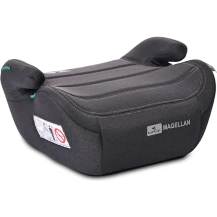 Lorelli Kindersitzerhöhung Sitzerhöhung i-Size Magellan, Bezug waschbar, Booster, für Kinder 125-150cm, 36 kg, schwarz – Bild 3