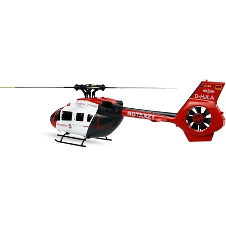 Amewi Johanniter H145 Helikopter, Brushless 6-Kanal mit stabiler Höhensteuerung und automatischer Start-/Landefunktion, RTF – Bild 4