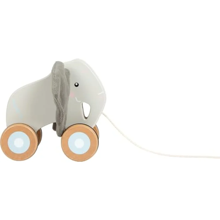 Small Foot - Holz-Elefant mit knisternden Ohren, Schiebe- & Ziehspielzeug für Babys – Bild 2