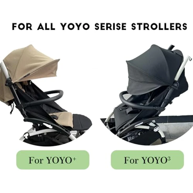 Brogtorl Stoßstange Armlehne Griff für Babyzen YoYo 2 und Yoyo+, hochwertiges PU Leder, Schwarz – Bild 4