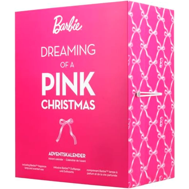 Barbie Adventskalender "Dreaming of a Pink Christmas", 24-teilig mit Sojawachs und Teelicht Duftlampe, pink – Bild 2