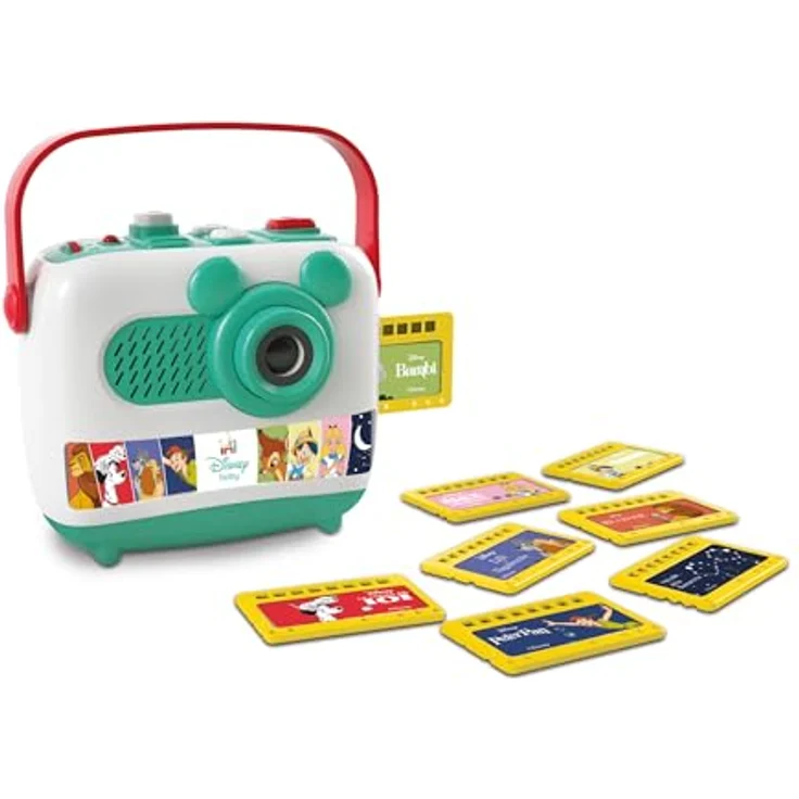 Clementoni Disney Baby Projektor & Geschichtenerzähler, mit 4 Märchenbüchern und integriertem Lautsprecher, farbige Disney-Bilder projektiert, Art.-Nr. 52763 – Bild 1