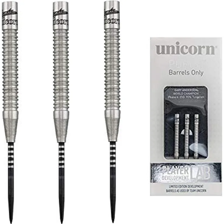 Unicorn Purist Player Development Lab Gary Anderson Phase 4 Steel Barrel, 90% Tungsten, 25g