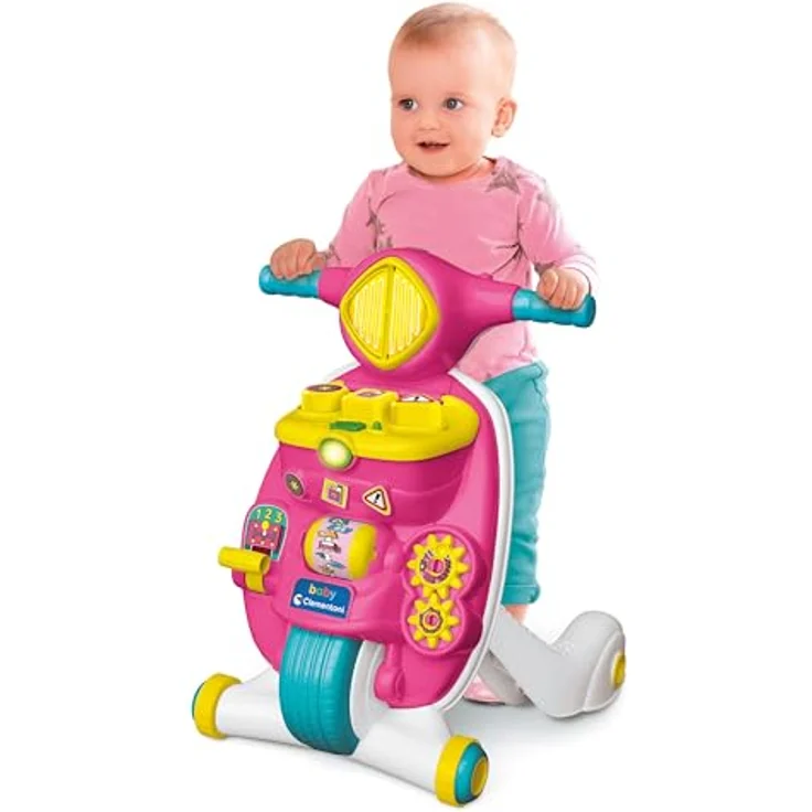 Clementoni Baby Valentina Scooterina Primi Passi 2 in 1 Aufsitzroller, Pink – Bild 5