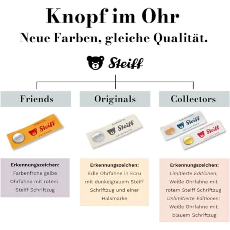 Steiff Gilda Gans Greifling mit Rassel, kuscheliges Plüschtier für Babys ab 0 Monaten, 13 cm, weiß, handgefertigt, Pflegeleicht – Bild 5