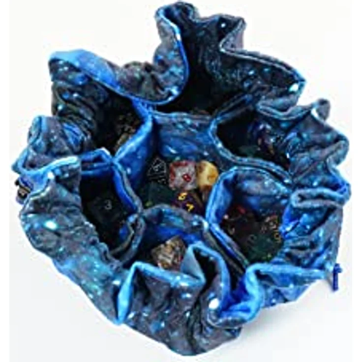 FanRoll Würfelbeutel mit Fächern, Velvet Galaxy, für über 150 Würfel, Größe 25 x 25 x 2 cm – Bild 8