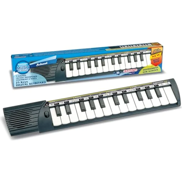 Bontempi 15 2500, Keyboard mit 25 Midi-Tasten (C-C), Polyphonie: 2 Tasten, Octave Transposer, kompakte Größe 40 cm x 7,2 cm x 3,5 cm – Bild 3