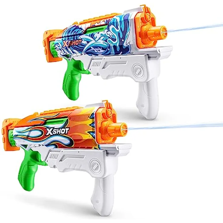 XSHOT Water Fast-Fill Skins Hyperload Wasserblaster, 500 ml Wasserkapazität, schneller Auffüllmechanismus, Pumpmechanismus bis 10 m