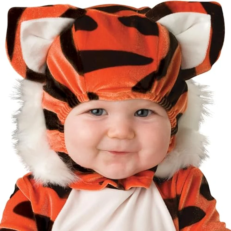 Fun World InCharater Tiger-Kostüm für Babys, orange-schwarz, Größe 68/74 (6-12 Monate) – Bild 2