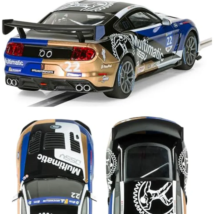 Scalextric C4403 Ford Mustang GT4 – Canadian GT 2021 – Multimatic Motorsport Cars – Weltmeister/Langstreckenrennen, lackiert – Bild 3