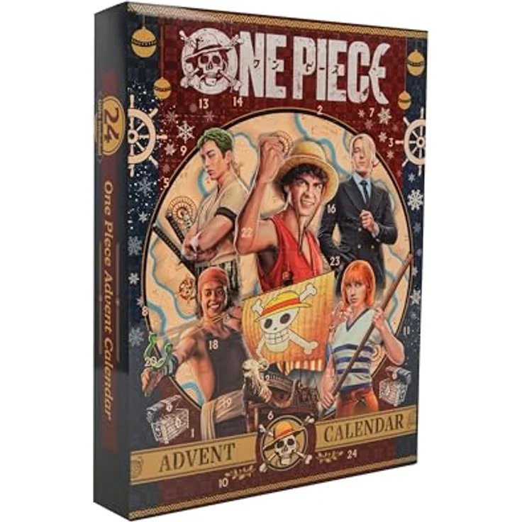 Cinereplicas - One Piece Adventskalender 2024 - Offizielle Lizenz, Anime Weihnachtskalender mit 24 einzigartigen Geschenken - Originaldesign – Bild 1