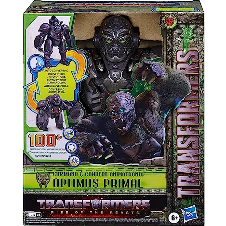 Transformers: Aufstieg der Bestien Command & Convert Optimus Primal, 31,5 cm großes elektronisches Animatronik-Spielzeug – Bild 2