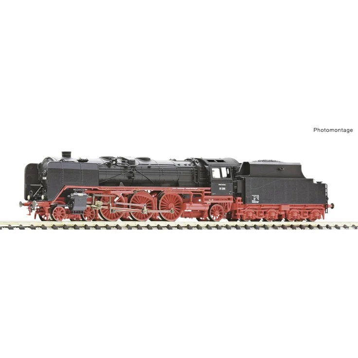 Fleischmann 714572 N Dampflok 01 200 der DB, Schnellzuglokomotive mit Vorlaufrädern 1000 mm, schwarz – Bild 1
