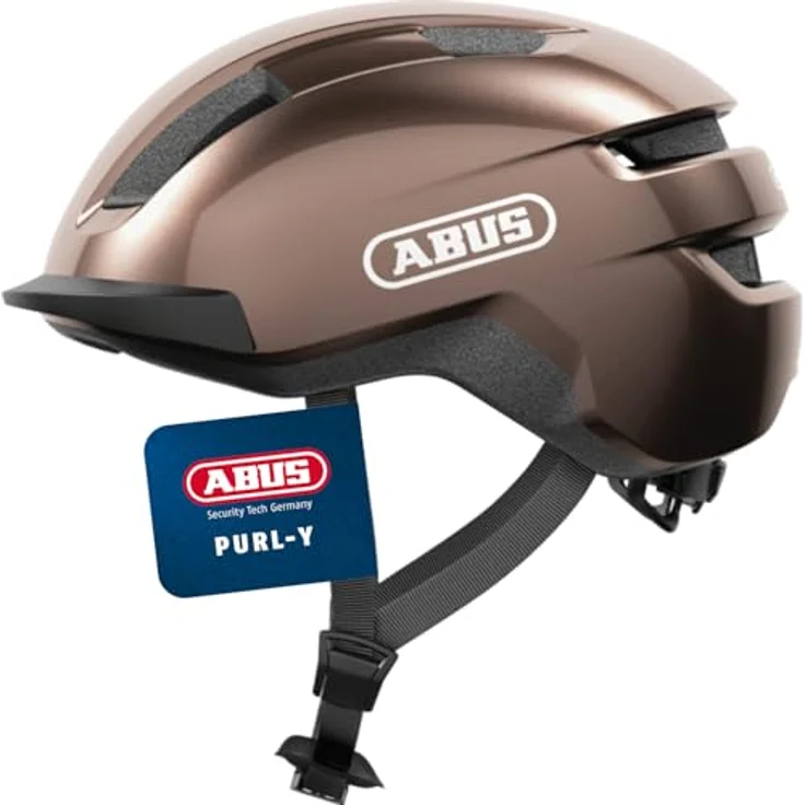 ABUS Fahrradhelm PURL-Y – NTA-Schutzhelm für E-Bike und S-Pedelec – Braun, Größe M – Bild 1