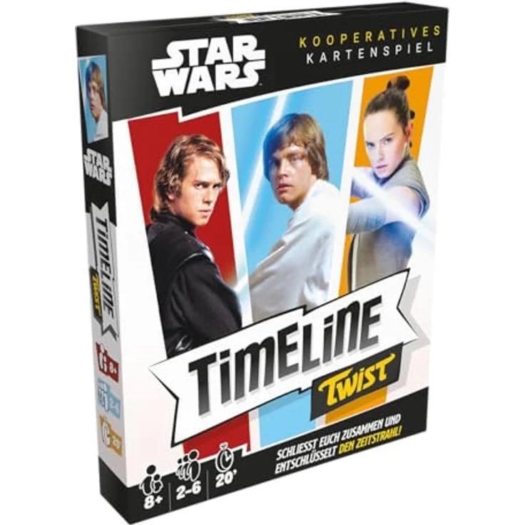 Zygomatic Timeline Twist: Star Wars, Familienspiel für 2-6 Spieler, ab 8 Jahren, 20 Minuten Spielzeit, Deutsch – Bild 1