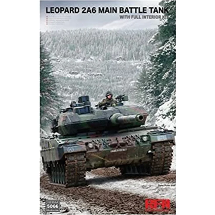 Rye Field Model Leopard 2A6, Hochdetailliertes Modell eines Hauptkampfpanzers mit Vollständigem Innenraum  – Bild 1