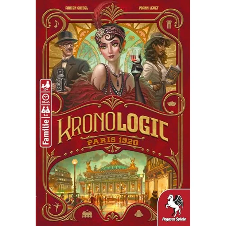 Pegasus Spiele 18710G Kronologic – Paris 1920, Spannendes Deduktionsspiel, Zeitreise ins Paris der 1920er Jahre – Bild 2