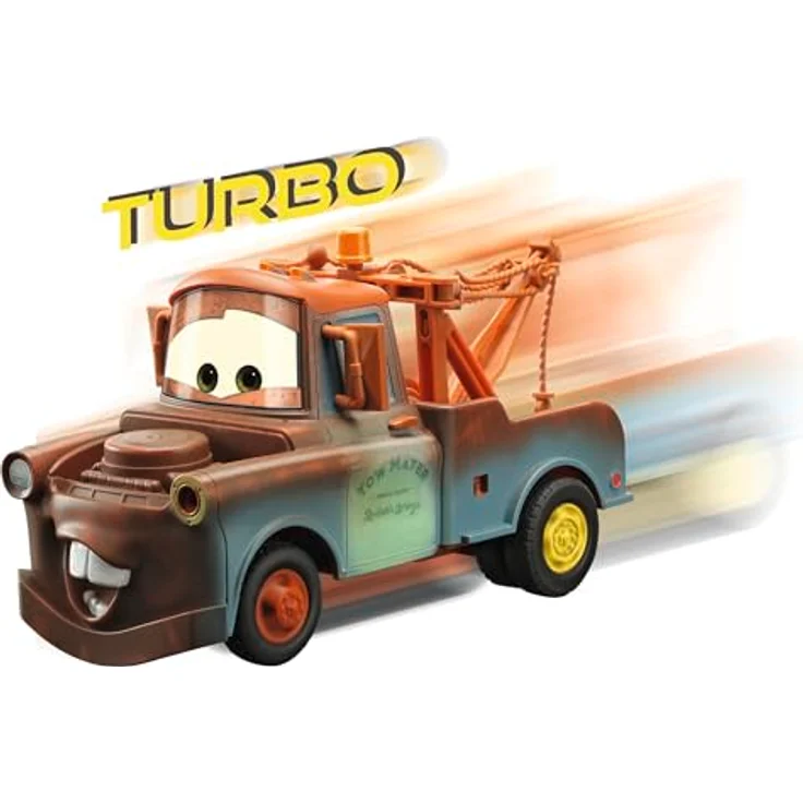 Dickie RC Cars Turbo Racer Mater, ferngesteuertes Auto mit 2-Kanal-Fernsteuerung, Turbo-Funktion, braun, Maßstab 1:24 – Bild 2