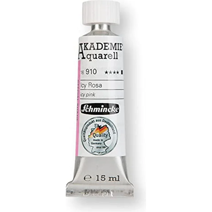 Schmincke AKADEMIE® Aquarell Tubenfarbe, pastellige Icy Colours Sonderfarbe, 15 ml Tube, Icy Rosa, feine Künstler-Aquarellfarben mit hoher Lichtechtheit – Bild 1