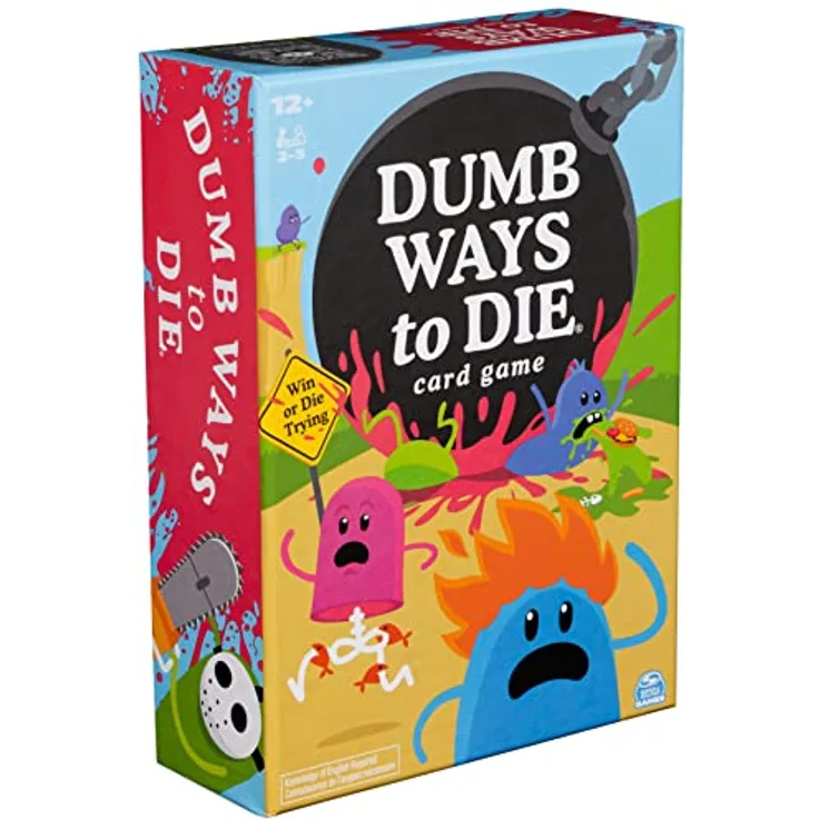Perplexus Dumb Ways to Die Card Game, unterhaltsames Kartenspiel für Familien und Freunde, Englisch