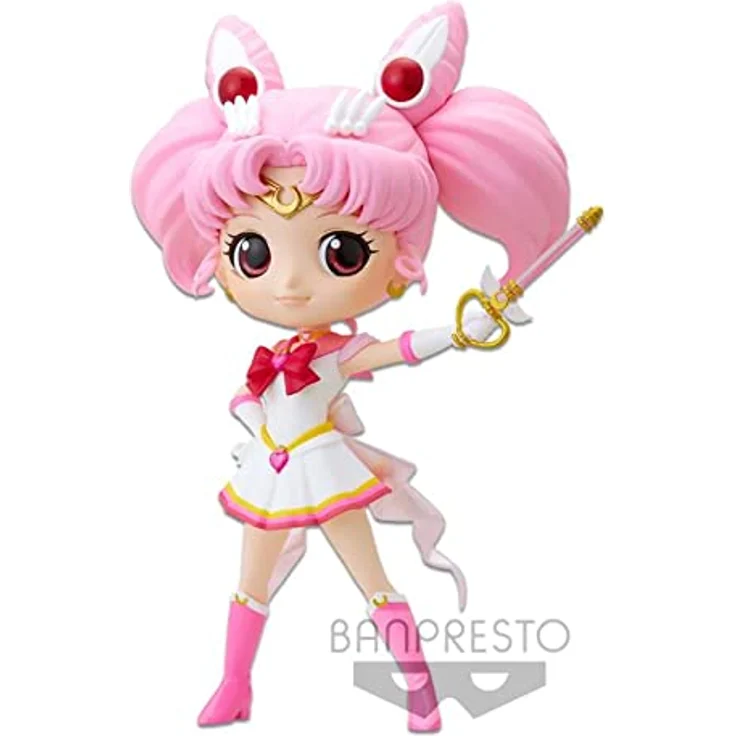 Banpresto Sailor Moon Q Posket Super Sailor Chibi Moon Kaleidoscope, ca. 14 cm große Sammelfigur aus "Sailor Moon Eternal The Movie", in Geschenkbox – Bild 5