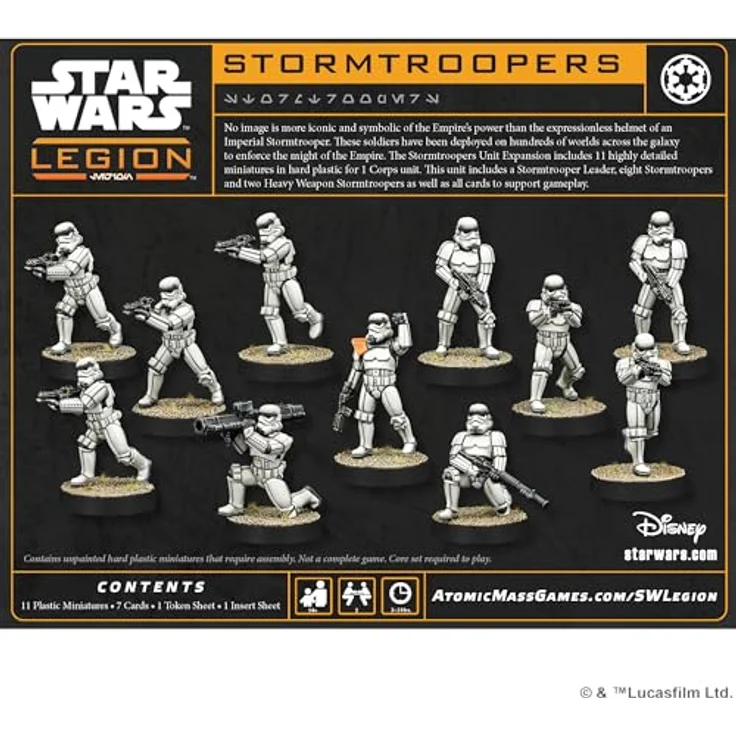 Atomic Mass Games Star Wars Legion - Stormtroopers Einheitserweiterung mit 11 hochdetaillierten Miniaturen, inkl. Sturmtruppen-Anführer und schweren Waffen-Sturmtrupplern – Bild 2