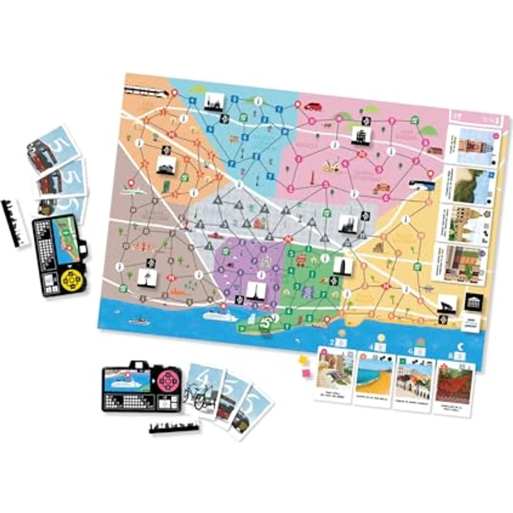 Game Factory 646095 Zoom in Barcelona, Familienspiel mit spielerischem Städtetrip, geeignet für Erwachsene und Kinder ab 8 Jahren – Bild 4
