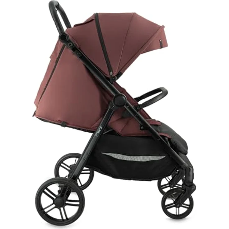 MoMi CLARA Kinder-Buggy in Burgund, verstellbar für Kinder bis 22 kg, mit umfangreichem Zubehörset – Bild 12