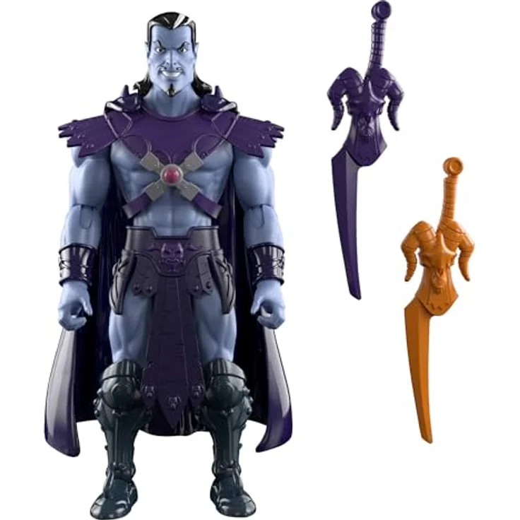 Masters of the Universe Origins Keldor-Actionfigur, 14 cm, detailreiches Design mit abnehmbarem Umhang und 2 Schwertern, 200X Cartoon Collection, JHK03 – Bild 2