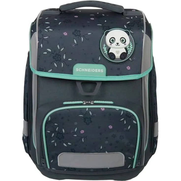 Schneiders Ergolite Mint Meadow Mädchen Schultasche, 9-teiliges Set, orthopädisch geprüft, mit LED-Leuchtstäben, ergonomisch, mint – Bild 2